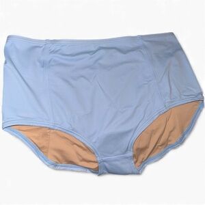 Madewell Morgan high waisted bikini bottom in city blue large